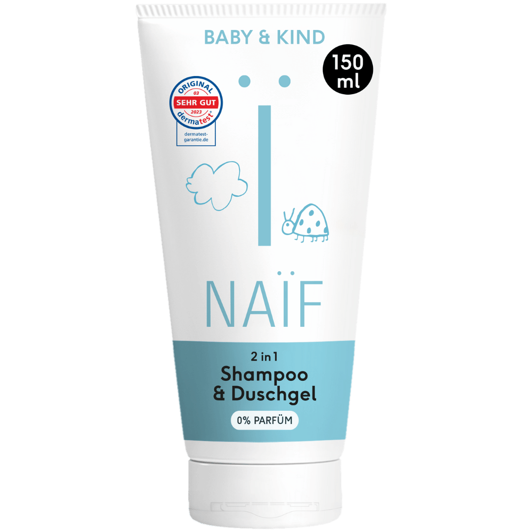 2 in 1 Shampoo & Duschgel für Baby & Kind (0% Parfüm)
