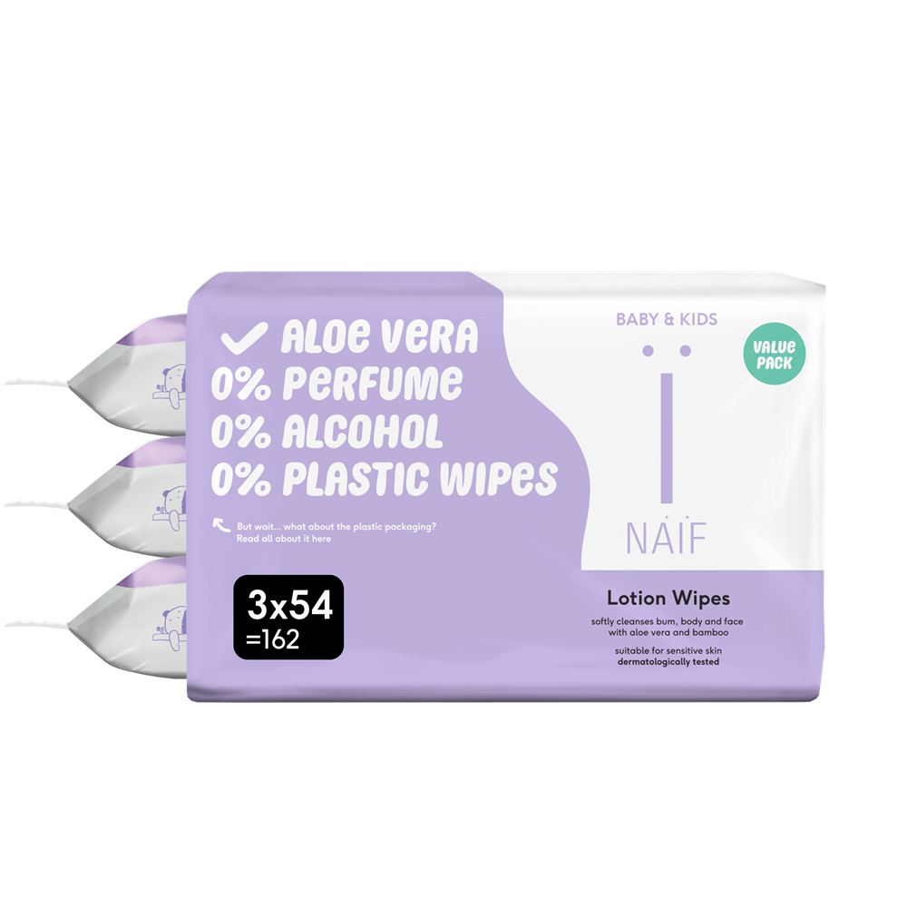 Plastikfreie Feuchttücher mit Lotion (3er Pack)