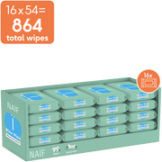 Plastikfreie Feuchttücher für Baby & Kind 16er Pack