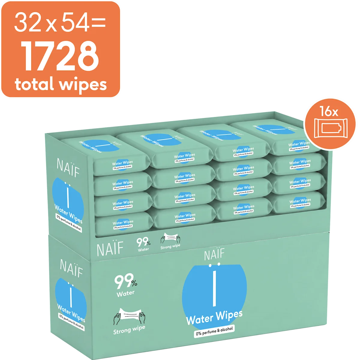 Plastikfreie Feuchttücher für Baby & Kind 32er Pack