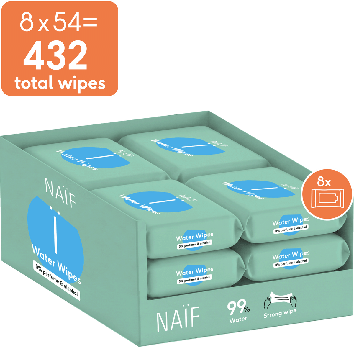 Plasticvrije Billendoekjes voor Baby & Kids 8 pack
