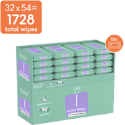 Plastic Free Lotion Wipes for Baby & Kids 32 pack