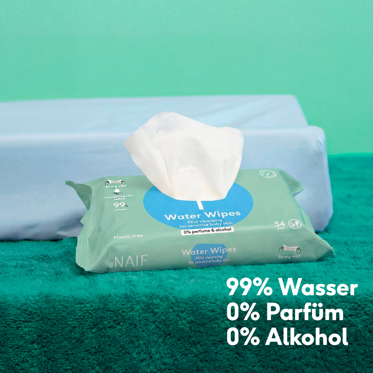 Water Wipes Baby Reißfest und mild, 3-packung