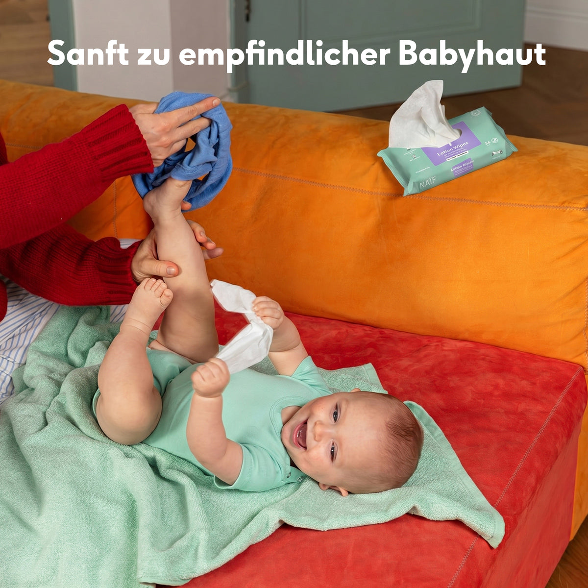 Plastikfreie Lotion-Feuchttücher für Babys & Kinder (3er-Pack)