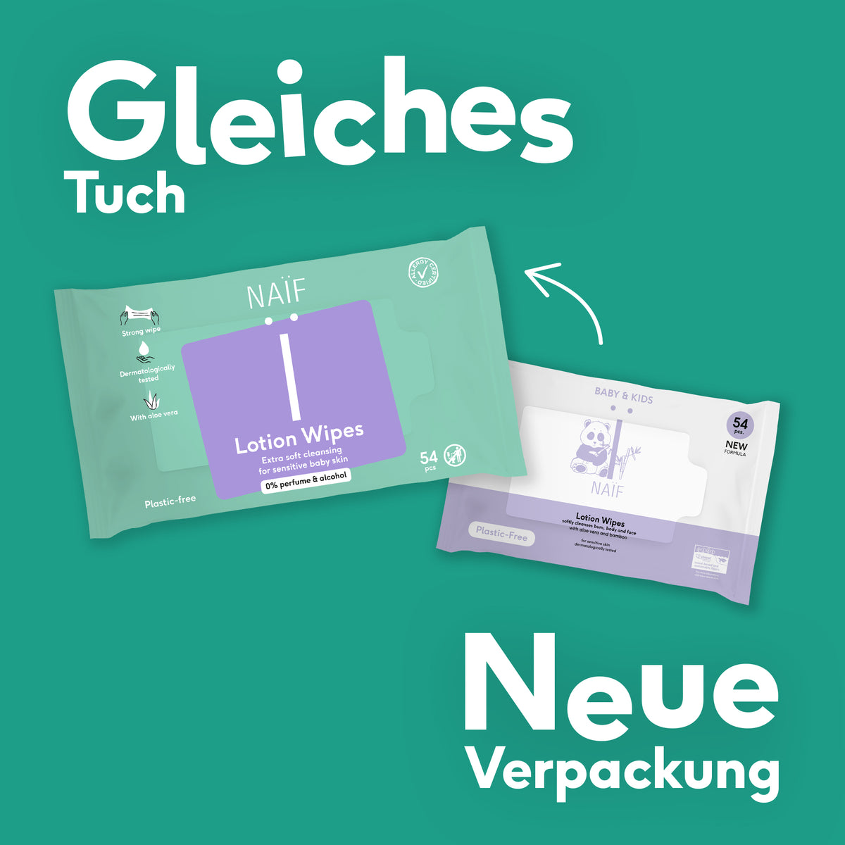 Plastikfreie Lotion-Feuchttücher für Babys & Kinder (3er-Pack)