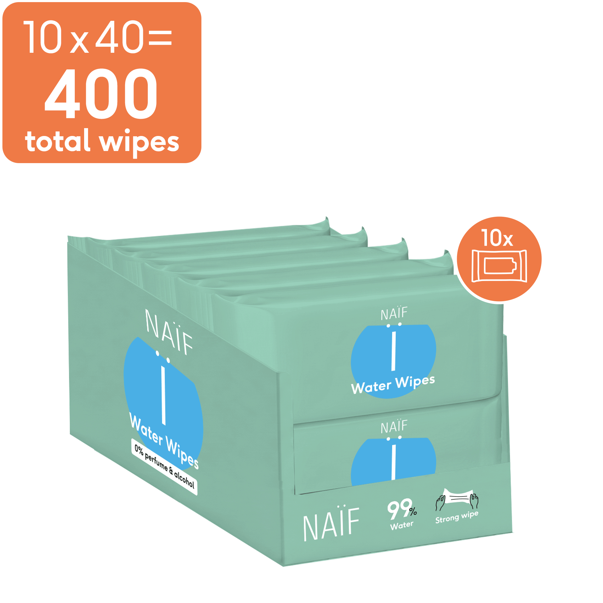 Plastikfreie Feuchttücher (10er Pack)
