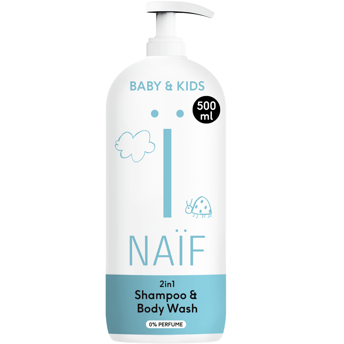 2 in 1 Shampoo en Body Wash Baby & Kids 500ml