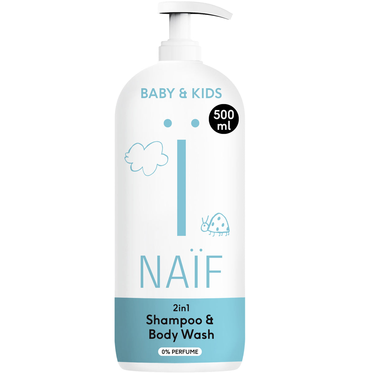 2 in 1 Shampoo en Body Wash Baby & Kids 500ml