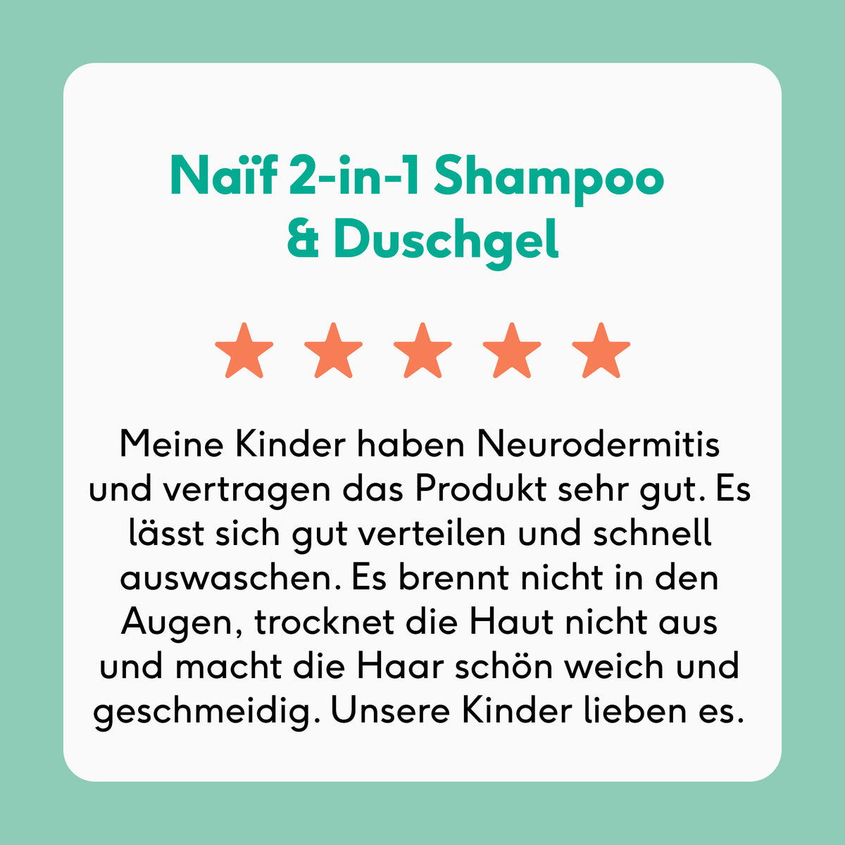 2 in 1 Shampoo & Duschgel, Nachfüllpackung für Babys & Kinder (0% Parfüm, 500ml)