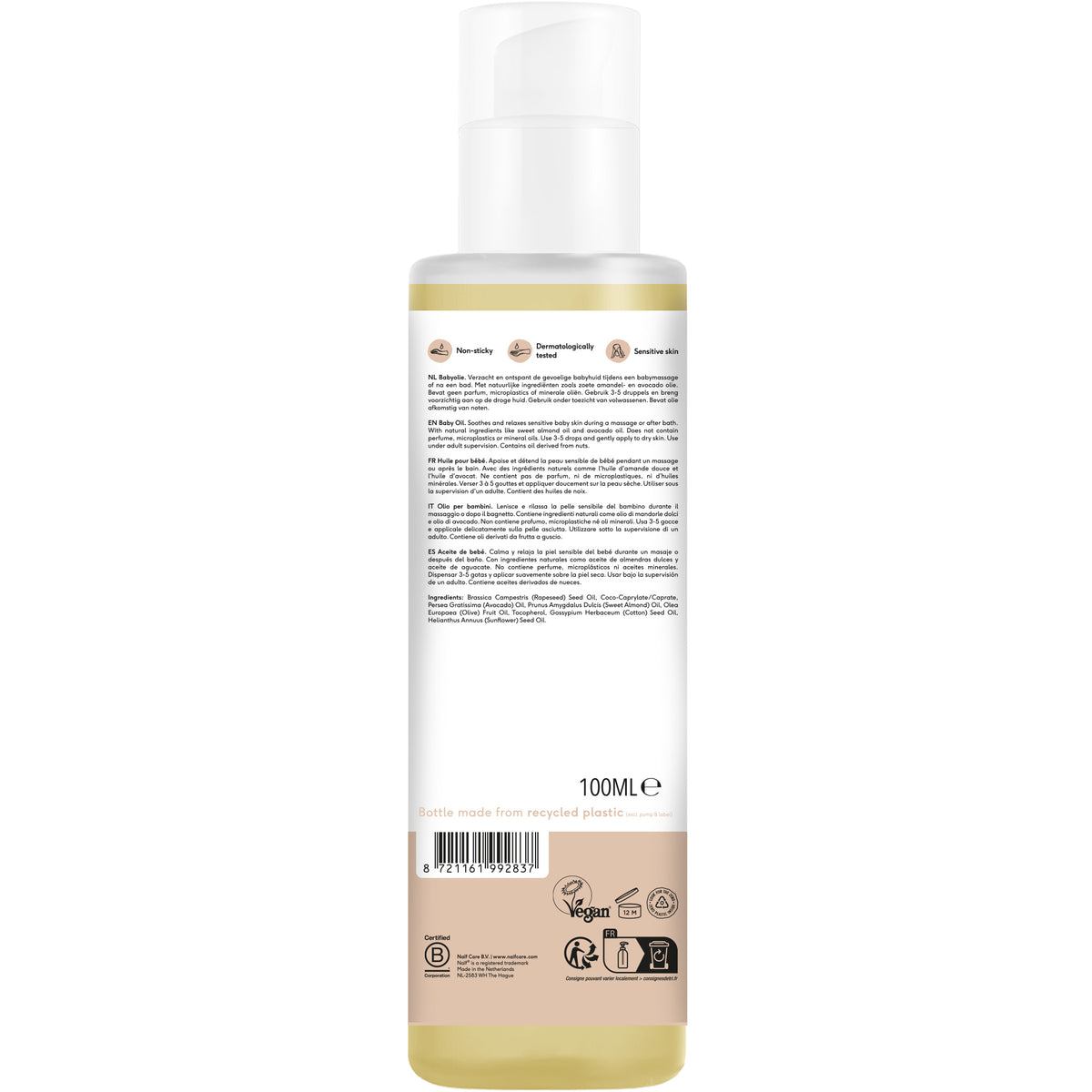 Baby Oil Baby & Kids 0% Perfume 100ml
