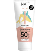 Mineralische Sonnencreme für Babys & Kinder LSF 50 (0% Parfüm, 100ml)