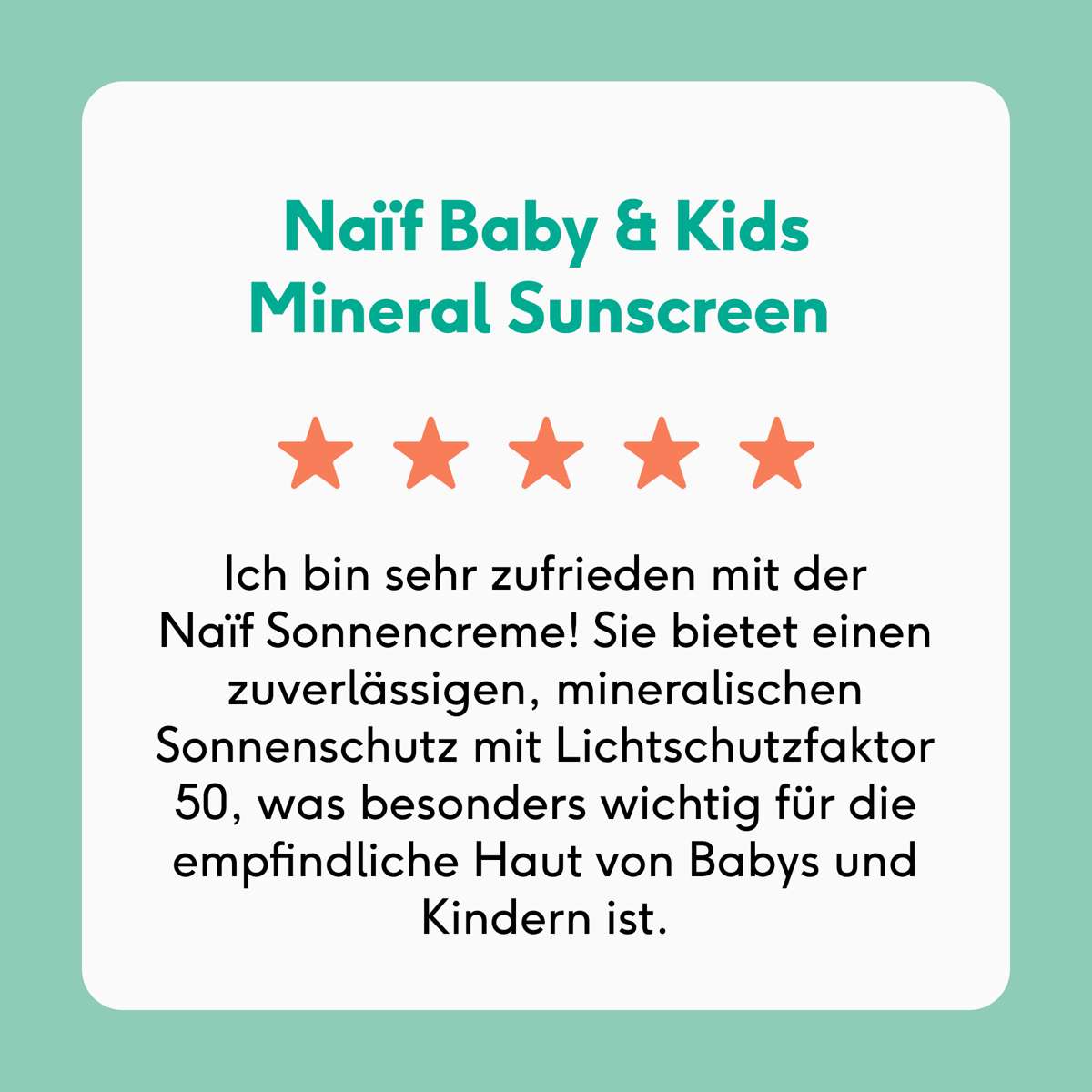 Naïf - Sonnenschutz LSF 50 - Baby & Kinder - Hoher UVA- & UVB-Schutz - 30ml