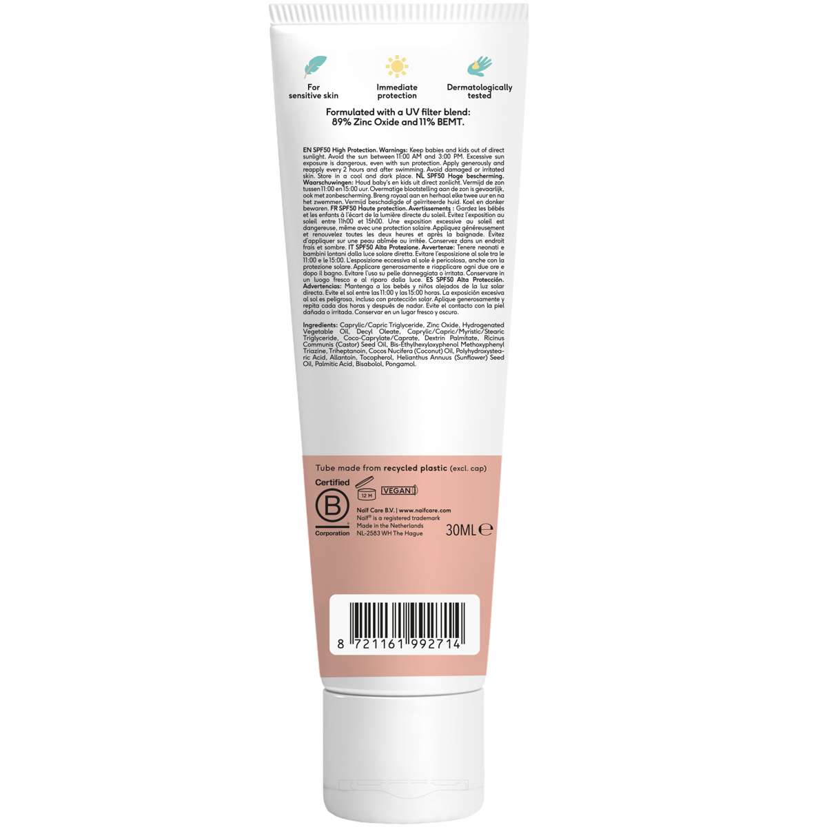 Mineralische Sonnencreme für Babys & Kinder LSF 50 (0% Parfüm, 30ml)