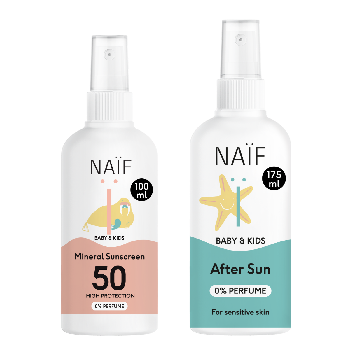 Vorteilsset: Sonnenschutzspray + Aftersun Spray (je 0% Parfüm)