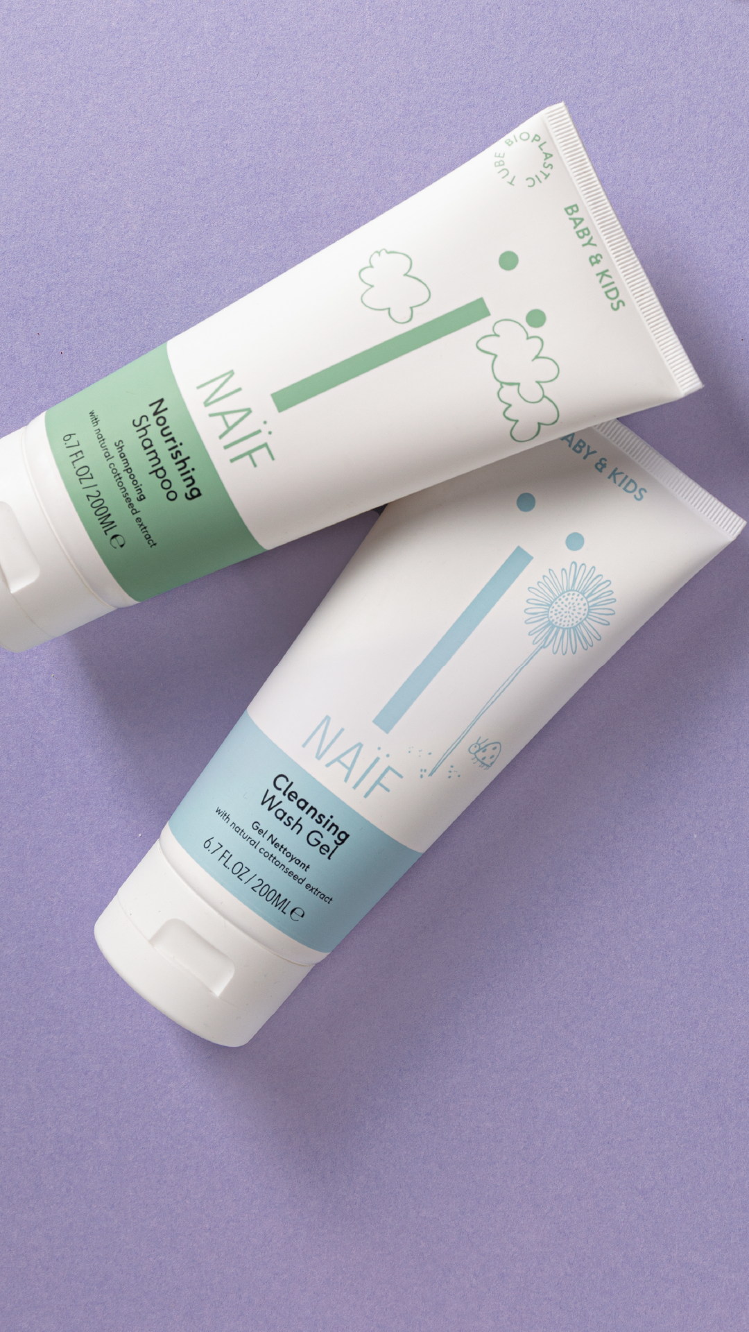Voordeelset Shampoo & Wasgel voor Baby & Kids 200ml