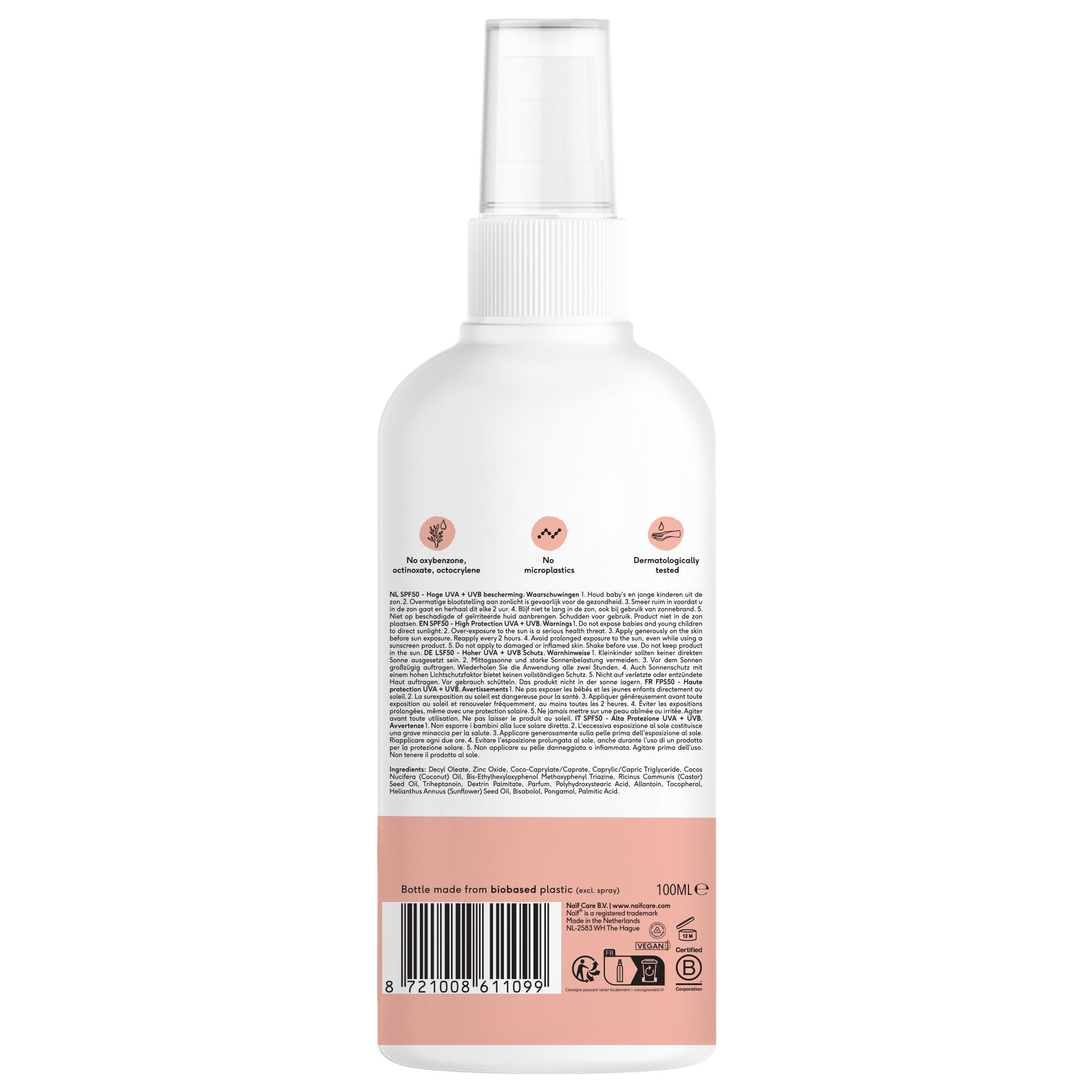 Mineralisches Sonnenschutzspray für Baby & Kind (LSF 50, 100ml)