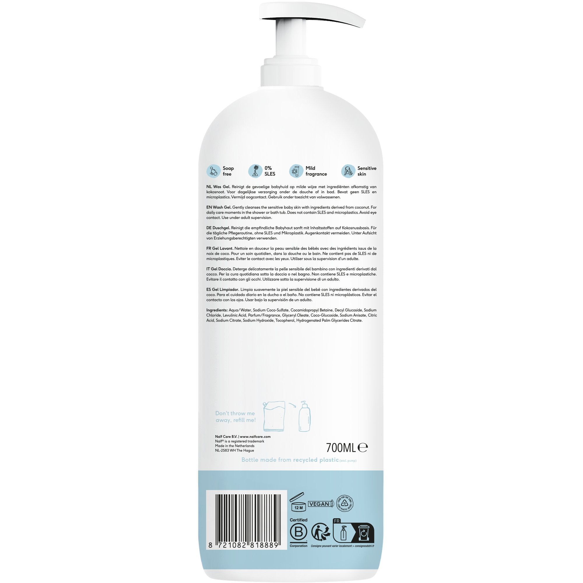 Reinigendes Duschgel für Baby & Kind 700ml