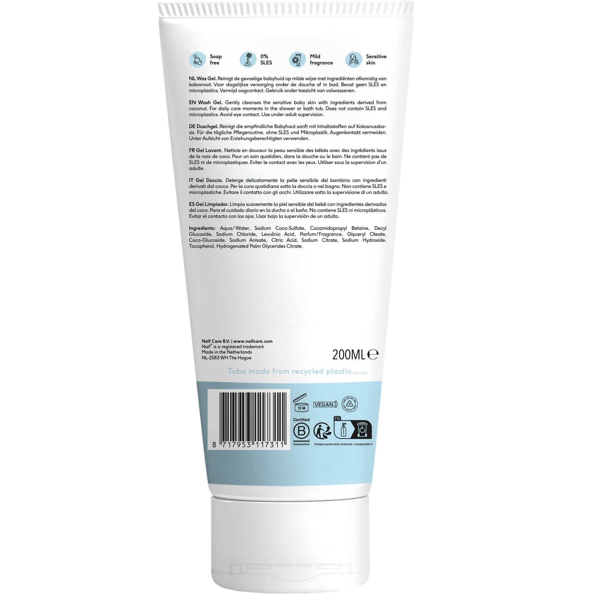 Cleansing Wash Gel for Baby & Kids 200ml